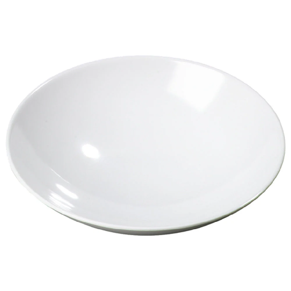 Carlisle ARR24002 9 Inch 46 Oz Coupe Vegetable Bowl Stain Scratch Impact Resistant Melamine White