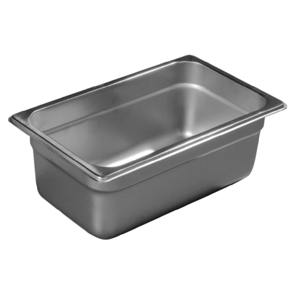 Carlisle 607144 10 Inch 1/4 Size Steam Table Pan Stainless Steel with Reinforced Corners