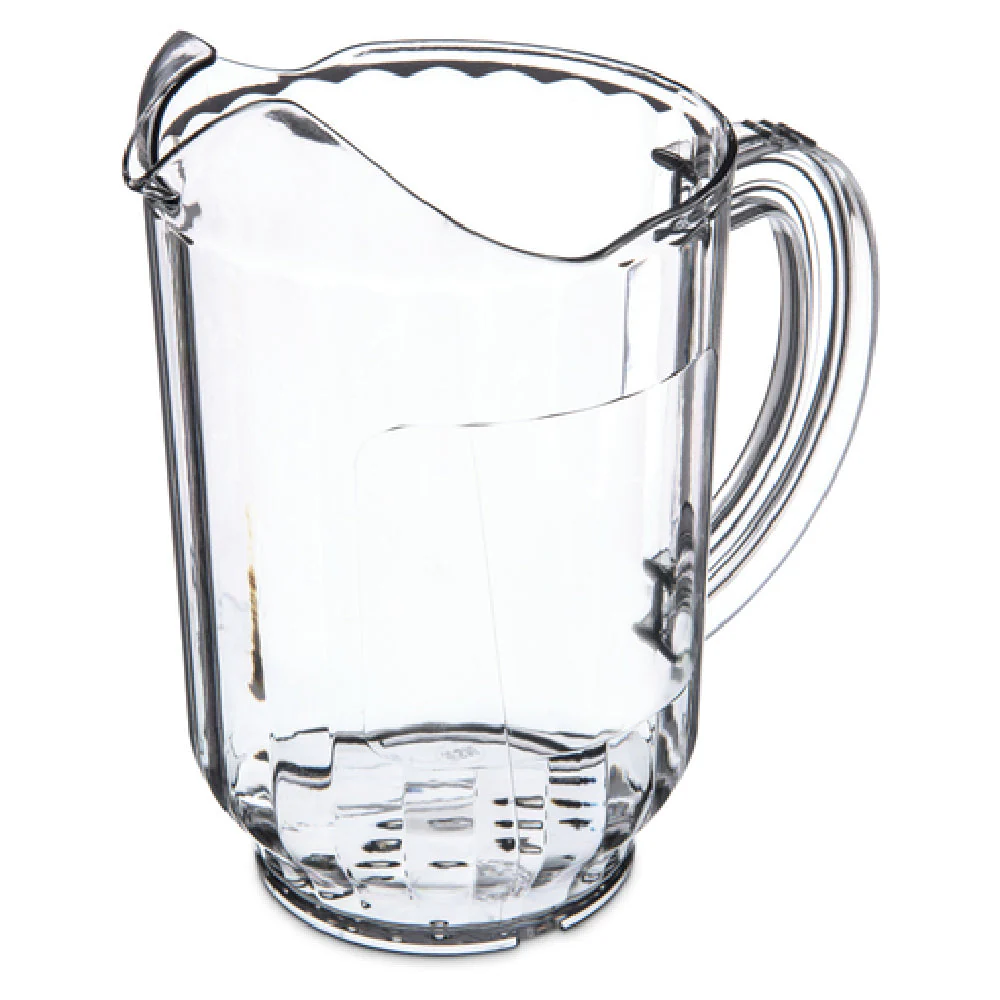 Carlisle 554707 60 Oz Plastic Pitcher Clear with Window Ergonomic Handle