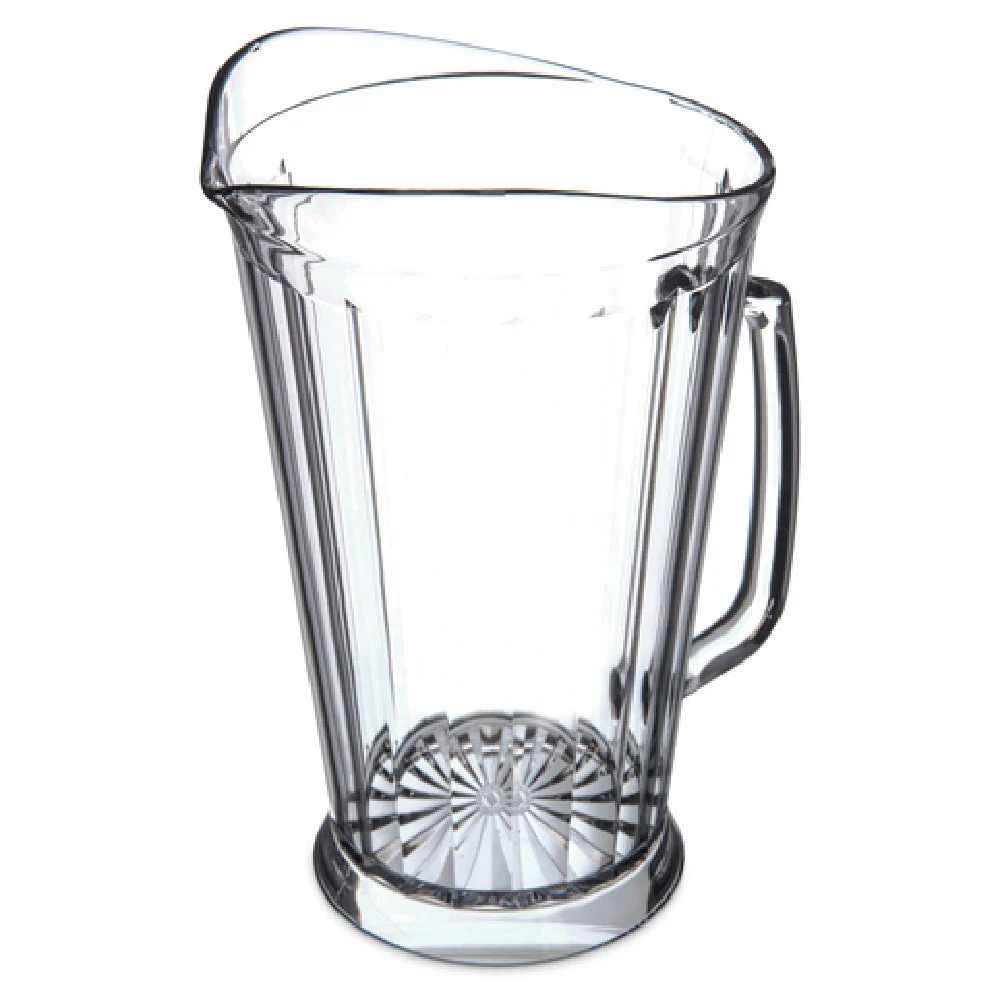 Carlisle 558707 60 Oz Pitcher with Handle Clear Plastic NSF Certified