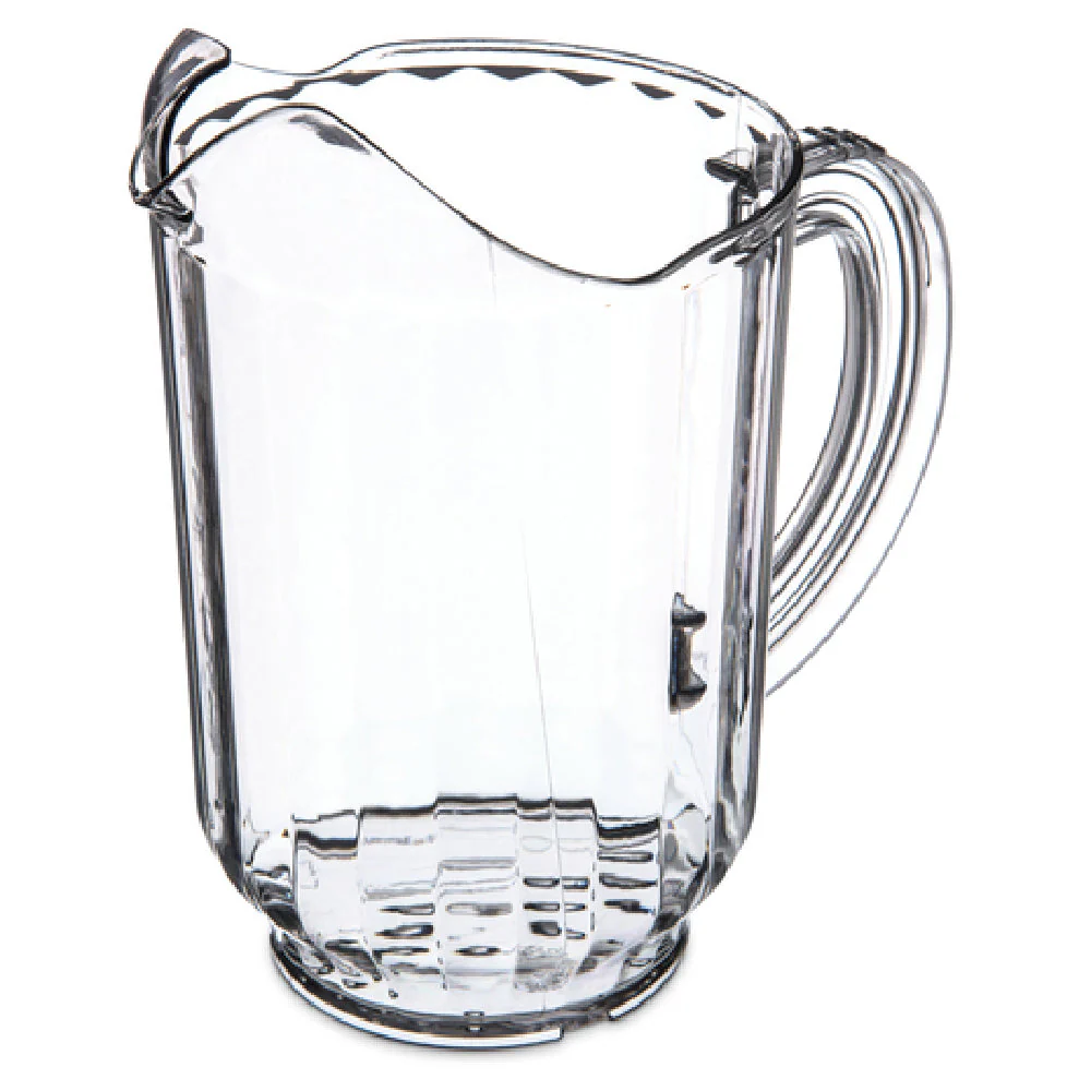 Carlisle 554007 60 Oz Clear Polycarbonate Pitcher with Contoured Lip Design