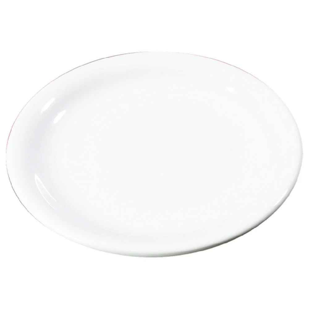 Carlisle 3300602 7-1/4 Inch Diameter Narrow Rim Salad Plate Melamine White