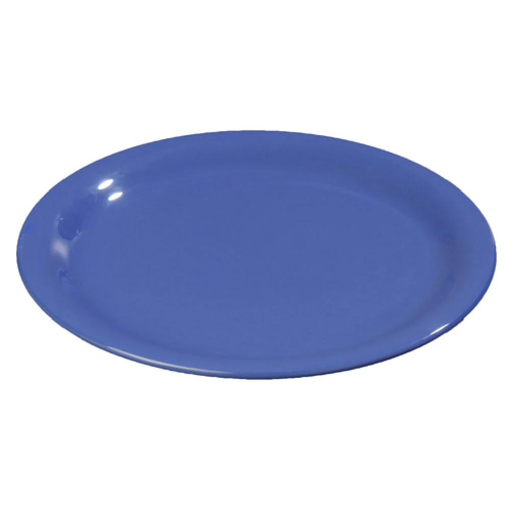 Carlisle 3300414 9 Inch Narrow Rim Plate Melamine Ocean Blue BPA Free