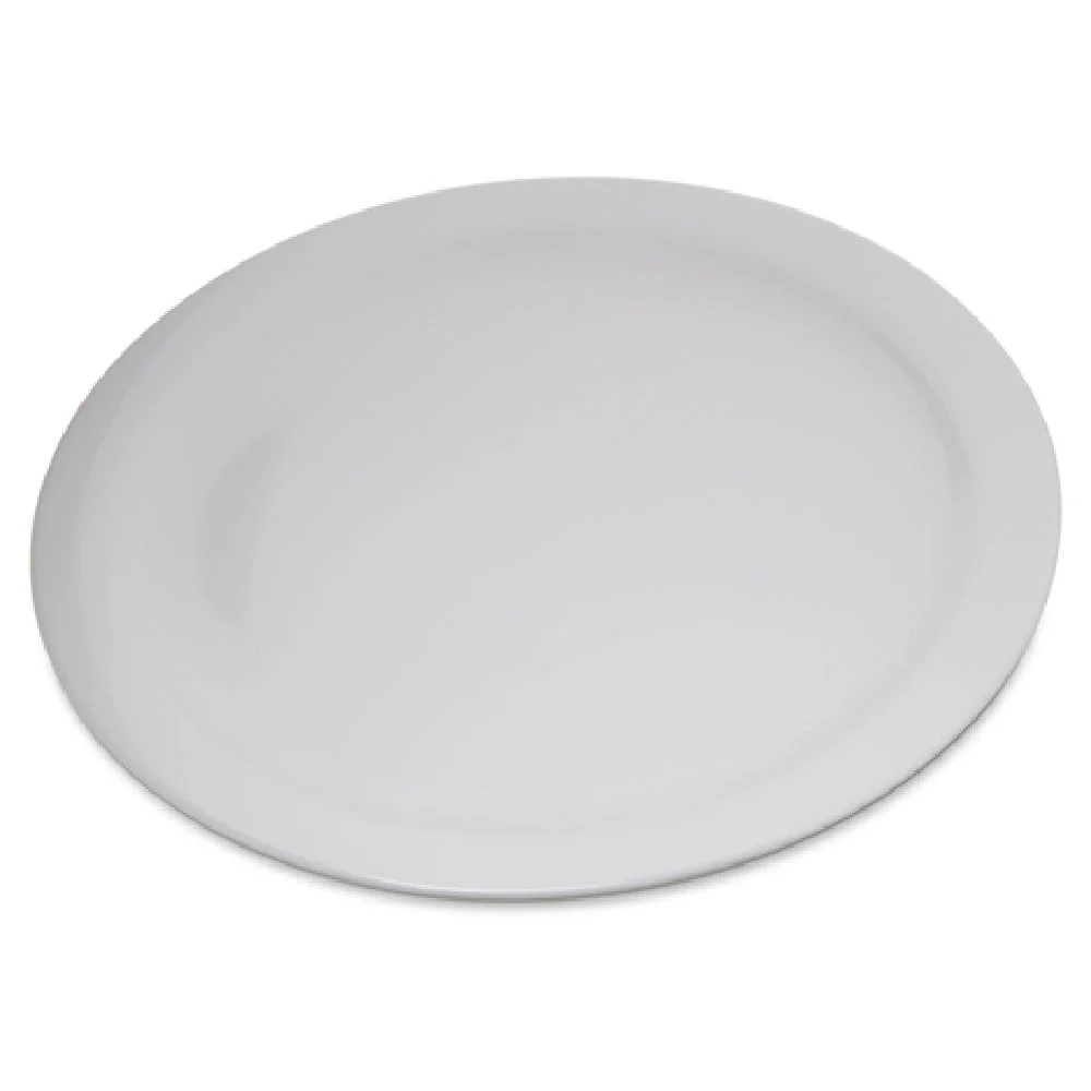 Carlisle 4350002 10-Inch Diameter Reinforced Rim Dinner Plate White Melamine