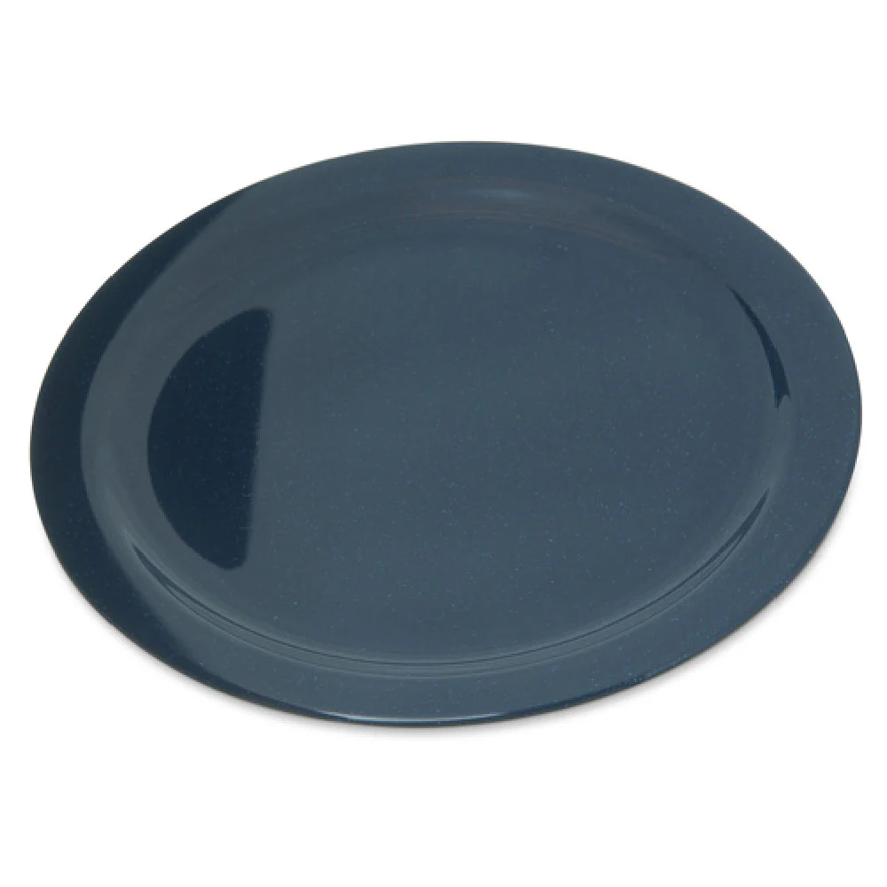 Carlisle 4350035 10 Inch Diameter Reinforced Dinner Plate Melamine Café Blue