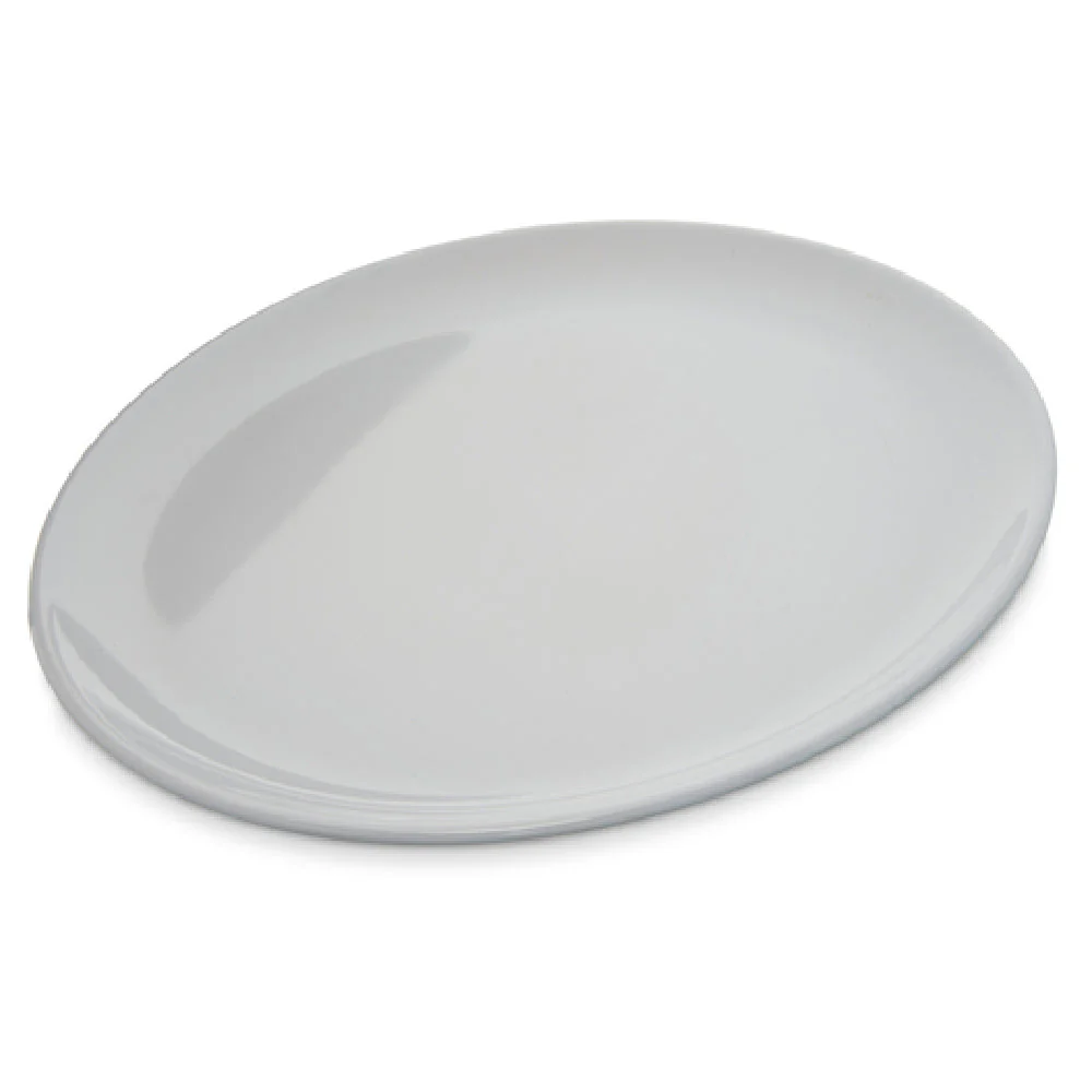 Carlisle 4380102 10 Inch Diameter White Coupe Plate Melamine Stain Resistant