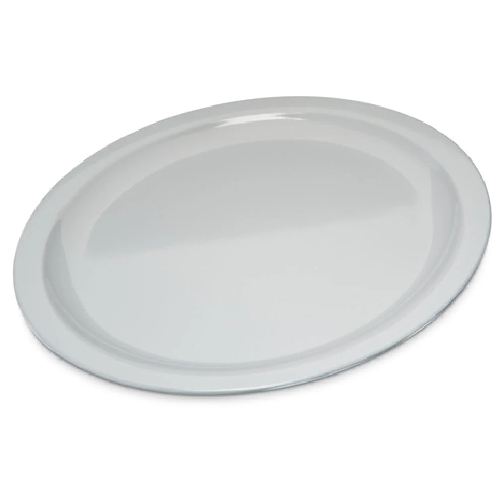 Carlisle KL11602 10 Inch Diameter Narrow Rim Dinner Plate Melamine White