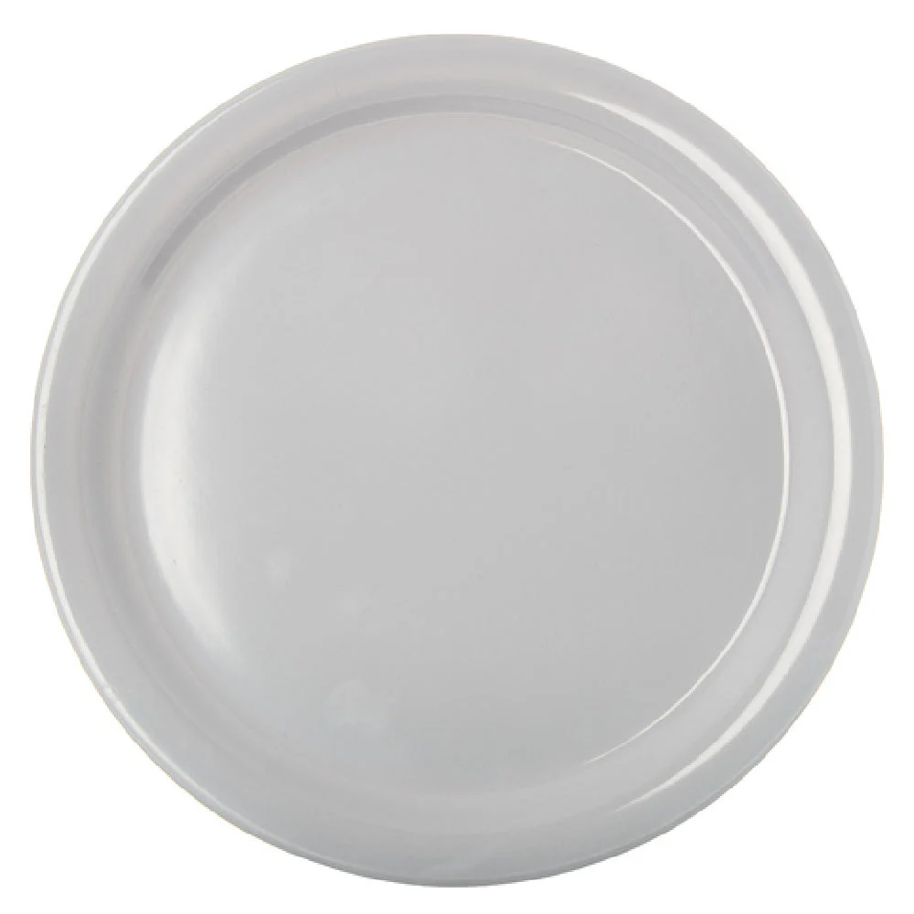 Carlisle KL20002 9 Inch Dinner Plate Narrow Rim Melamine White Dishwasher Safe