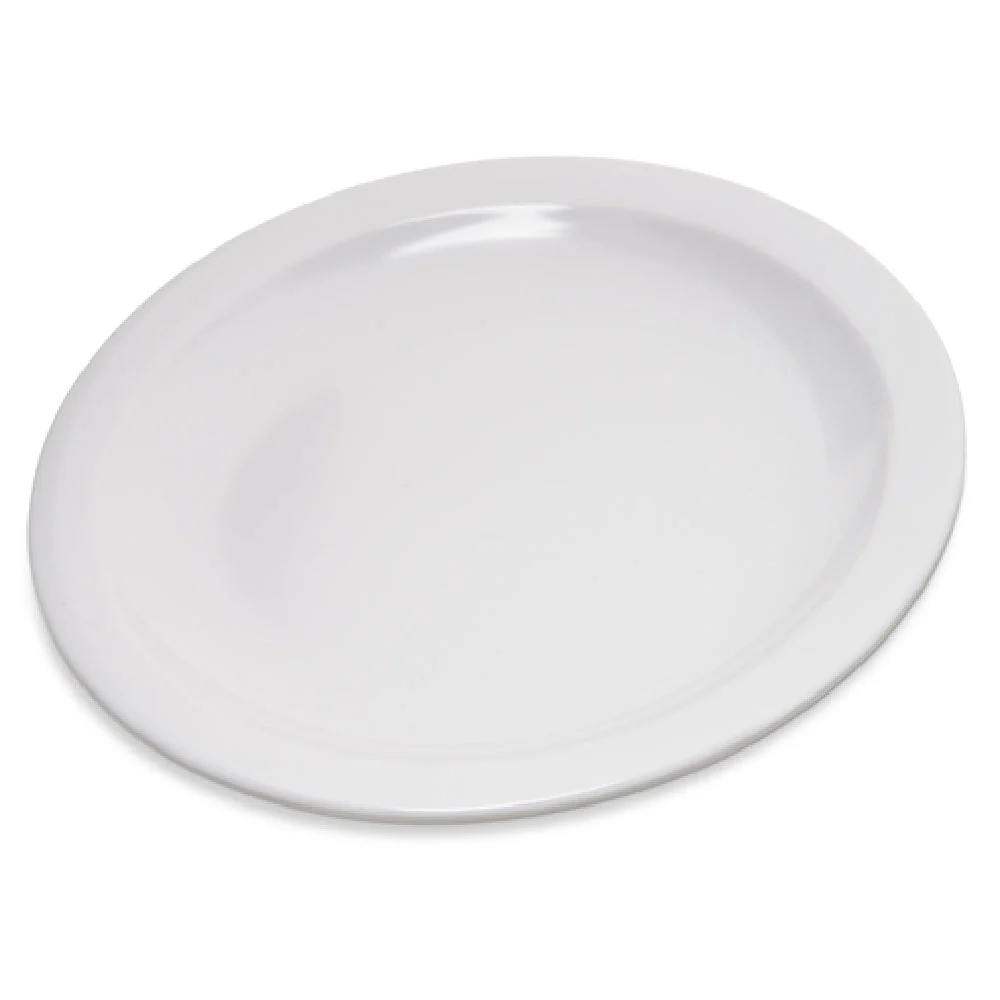 Carlisle 4350402 6-1/2 Inch Diameter Pie Plate Melamine White Dishwasher Safe with Reinforced Rim
