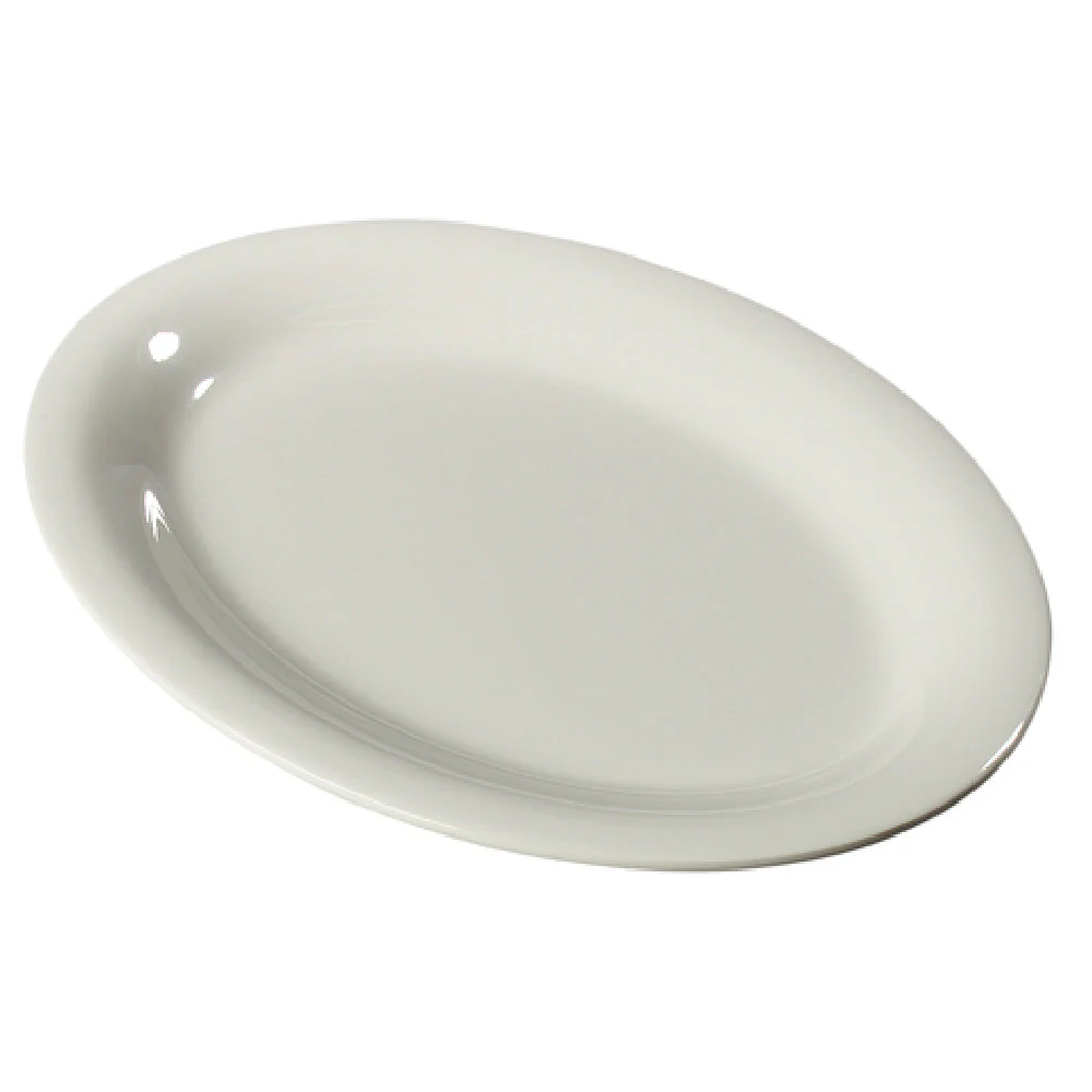 Carlisle 3308242 12 Inch Oval Plastic Platter with Dishwasher Safe Finish