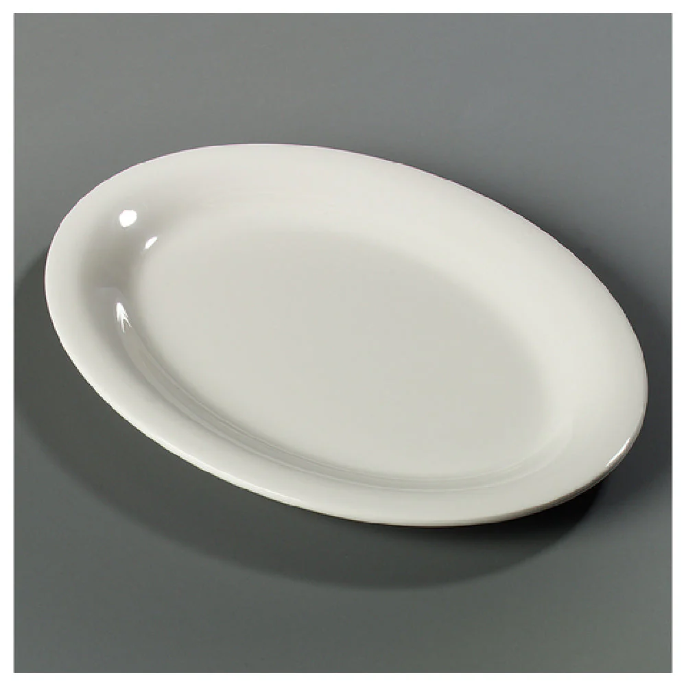 Carlisle 3308642 9-1/2 Inch Oval Platter Dishwasher Safe Break Resistant Melamine