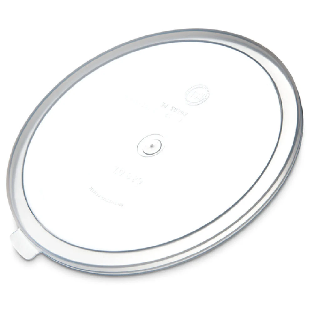 Carlisle 060230 6 to 8 Quart Round Container Food Storage Lid Snap-On BPA Free Polypropylene
