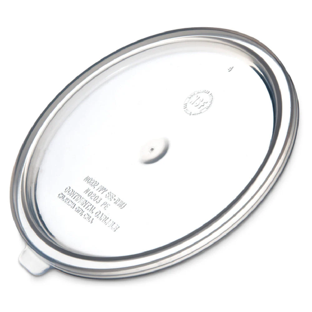 Carlisle 020230 7 Inch Round Bain Marie Food Storage Lid Snap-on Clear Polypropylene