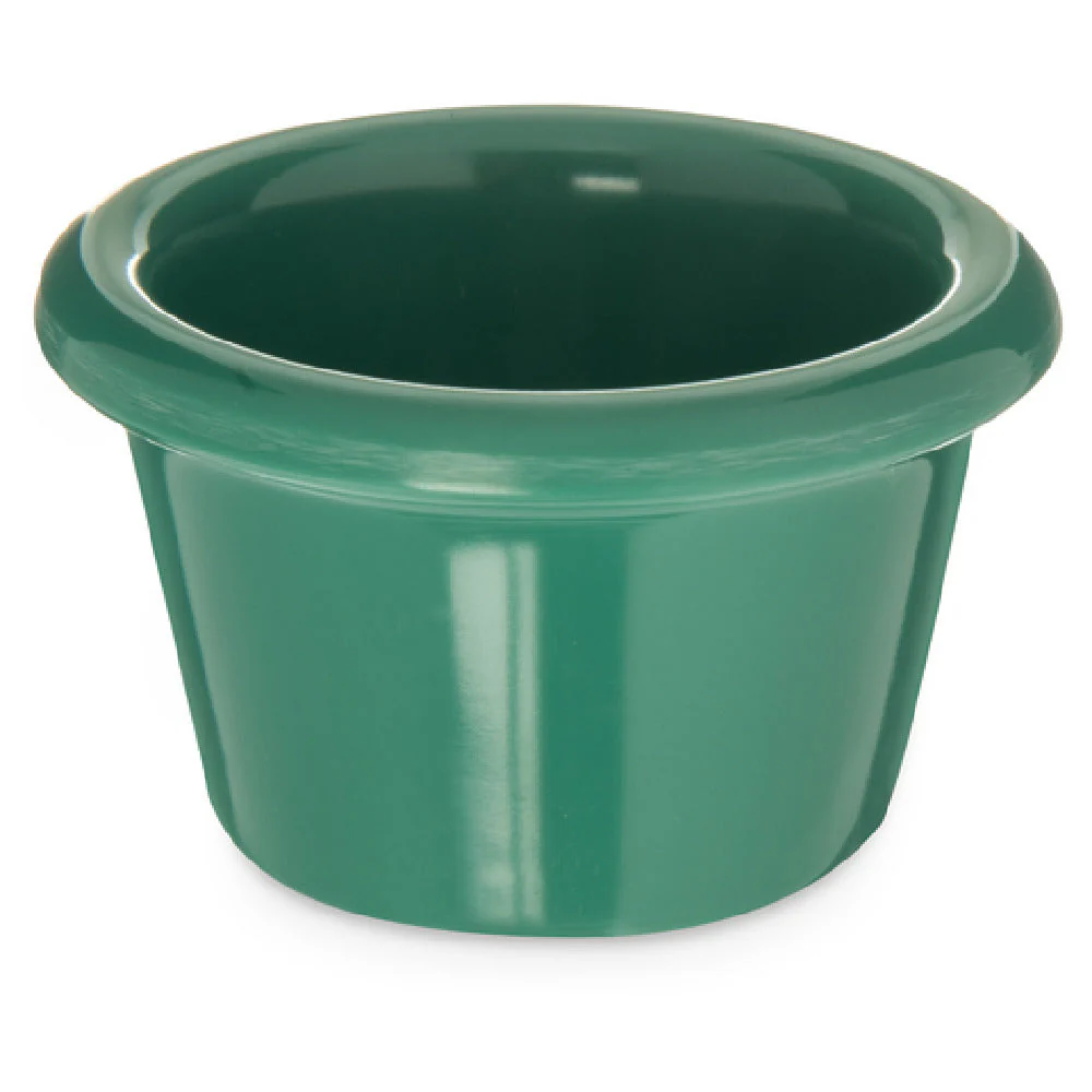 Carlisle S27509 1-1/2 Oz Ramekin Smooth Dishwasher Safe Stain Resistant Green Melamine