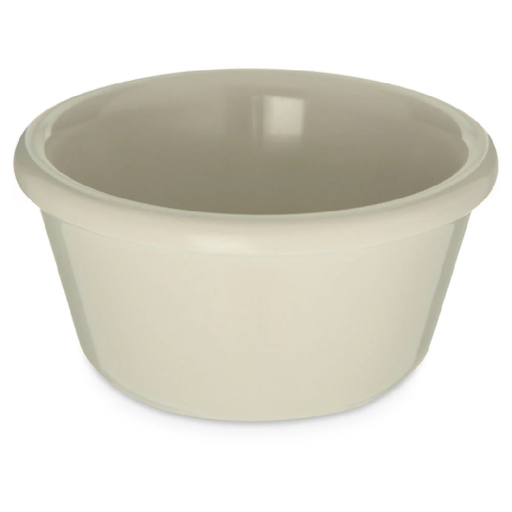 Carlisle S28042 3 Oz Smooth Dishwasher Safe Ramekin Melamine Bone