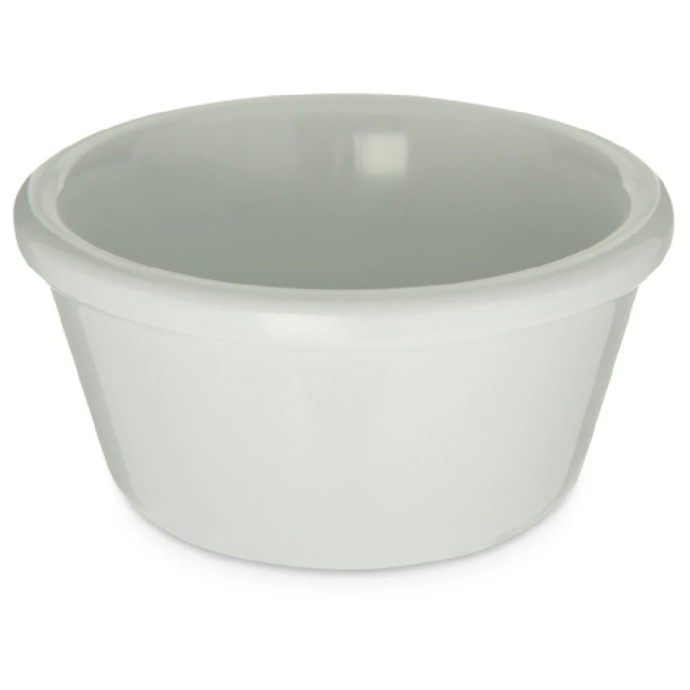 Carlisle S28002 3 Oz Ramekin Smooth Dishwasher Safe Stain Resistant Melamine White