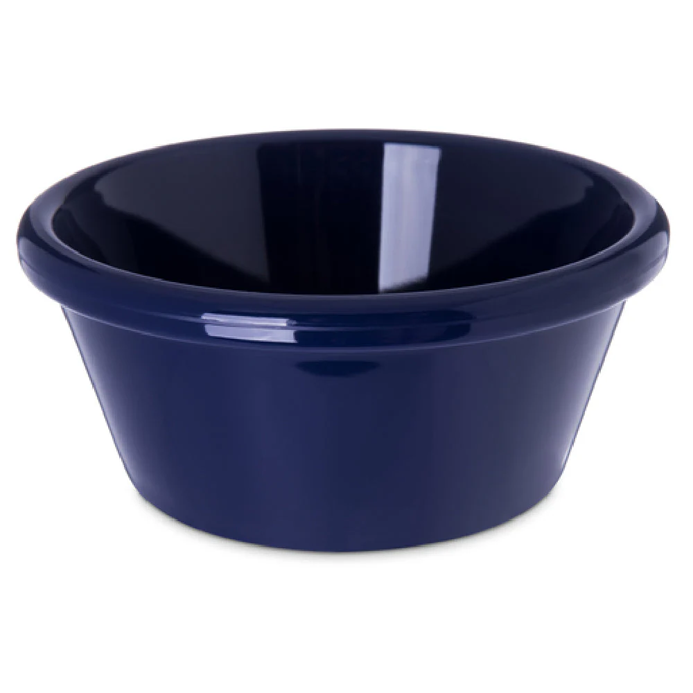 Carlisle 4312660 4 Inch Diameter Smooth Dishwasher Safe Ramekin Blue SAN