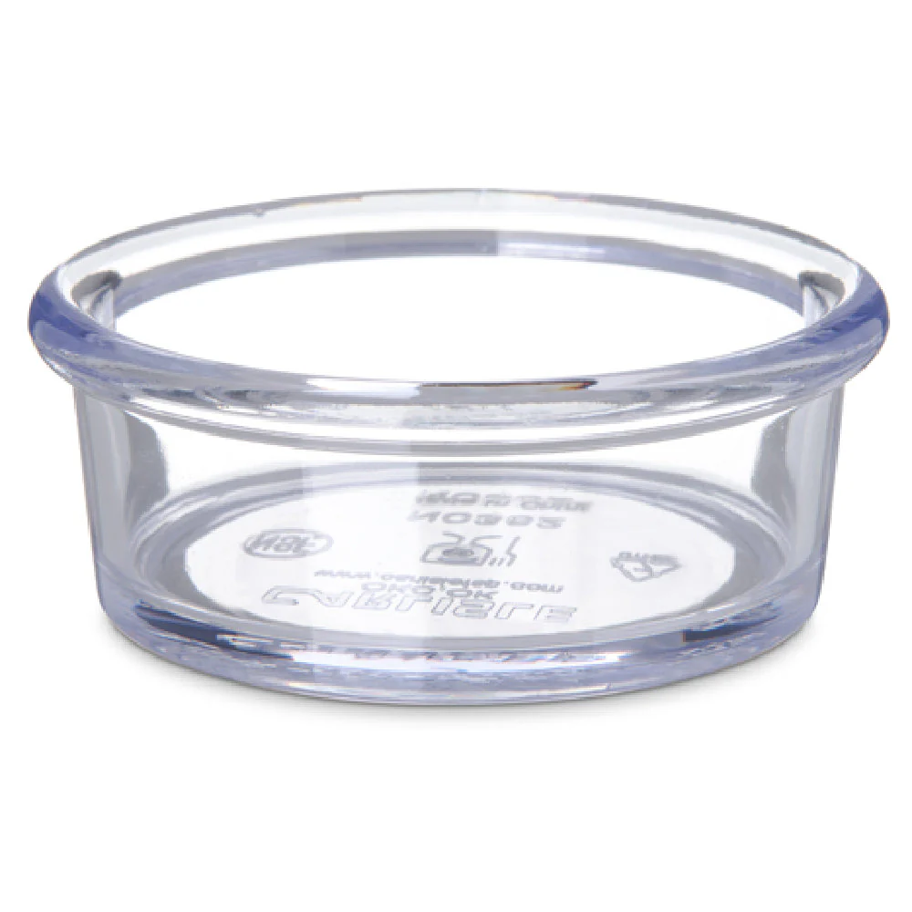 Carlisle 036207 3 Inch Ramekin 2-1/2 Oz Clear SAN Dishwasher Safe