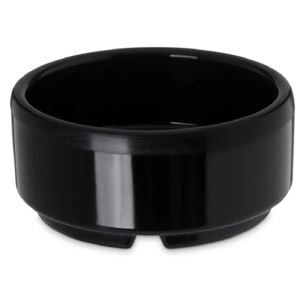 Carlisle 41003 2 Oz Black Ramekin Melamine Dishwasher Safe