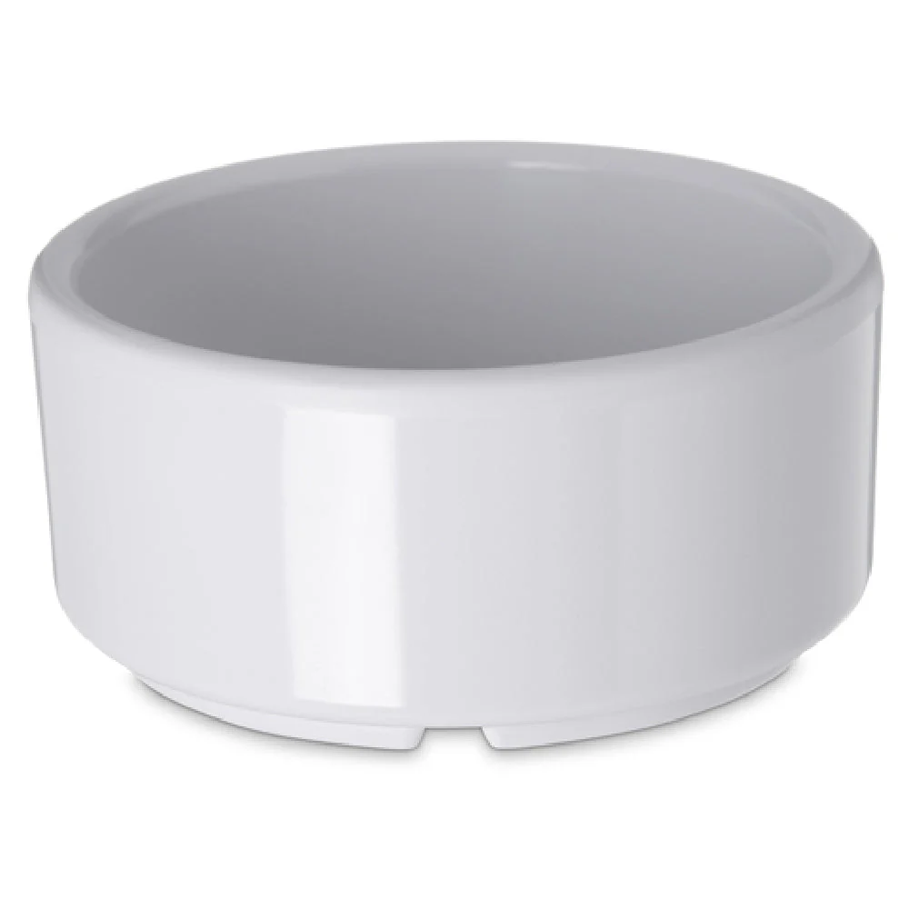 Carlisle 41402 4 Oz Ramekin Melamine White Dishwasher Safe Stackable