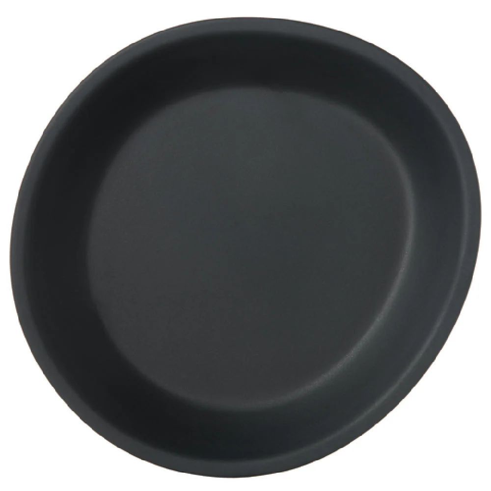 Carlisle 5310138 10 Inch Coupe Oblong Ridge Plate Black Melamine Stain Resistant