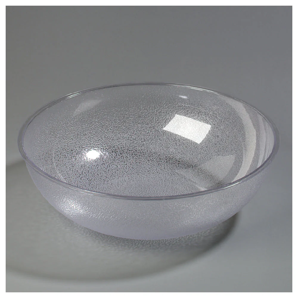Carlisle 721807 18 Qt Salad Bowl Round Clear Polycarbonate Scratch Resistant
