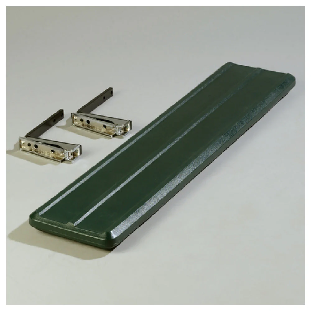 Carlisle 662008 44 Inch Polyethylene Food Bar Tray Slide Drop Down Solid Forest Green