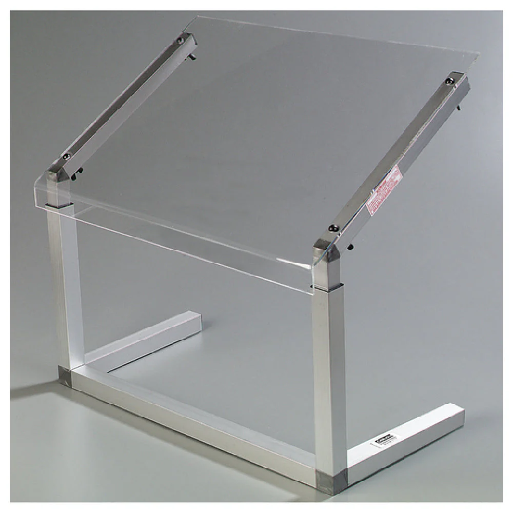 Carlisle 922407 24 Inch Portable Sneeze Guard Free-standing Acrylic Shield