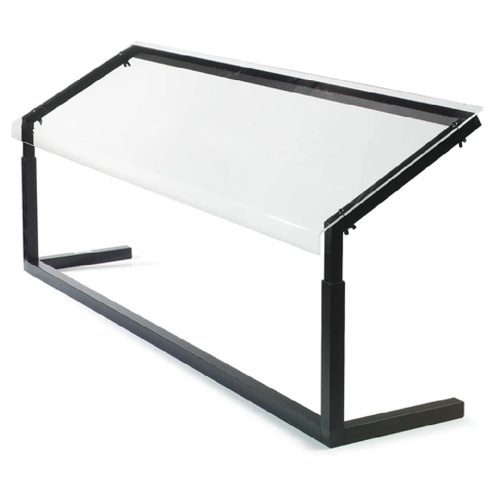 Carlisle 924803 48 Inch Portable Sneeze Guard Self-serve Aluminum Black
