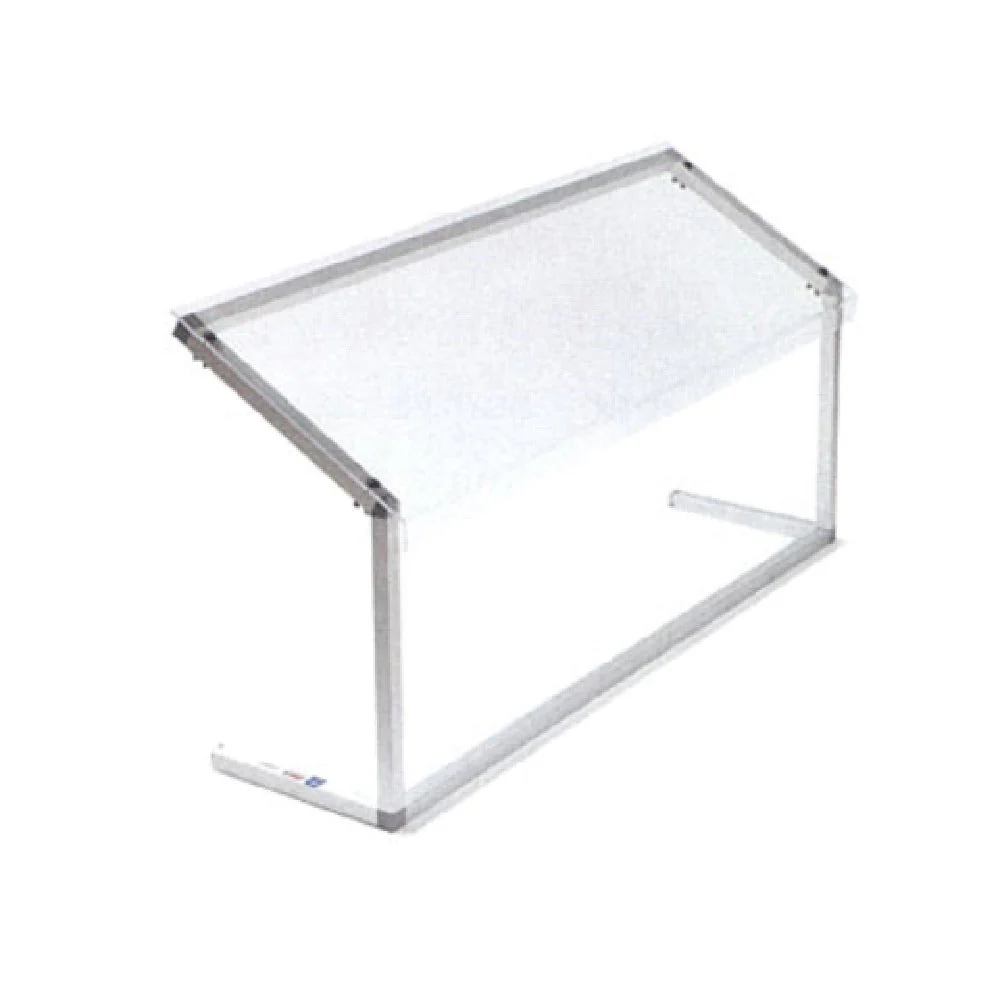 Carlisle 927207 73 Inch Portable Sneeze Guard Adjustable Aluminum Shield Clear