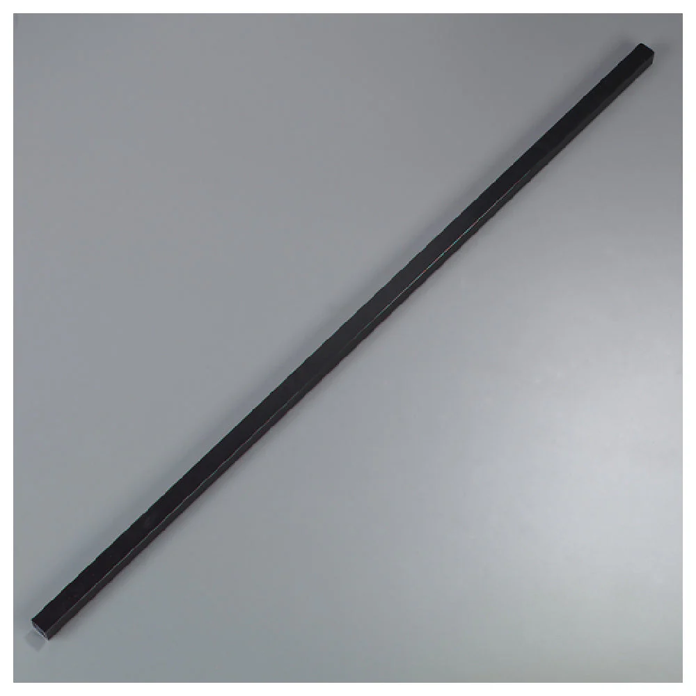 Carlisle 954703 1 Inch Square Sneeze Guard Spar Aluminum Black 48 Inch Long