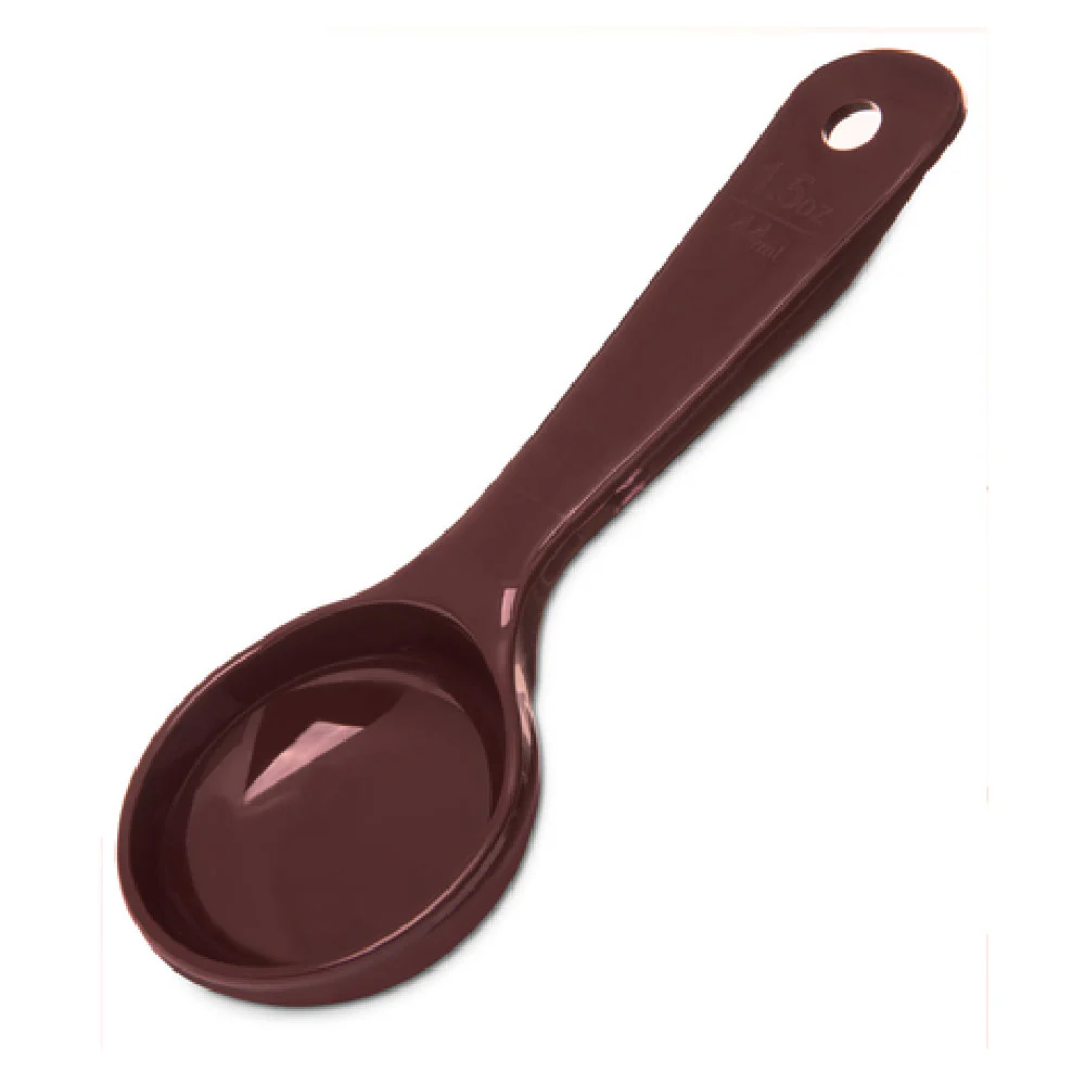 Carlisle 492201 1-1/2 Oz Solid Portion Spoon Reddish-Brown Acetal