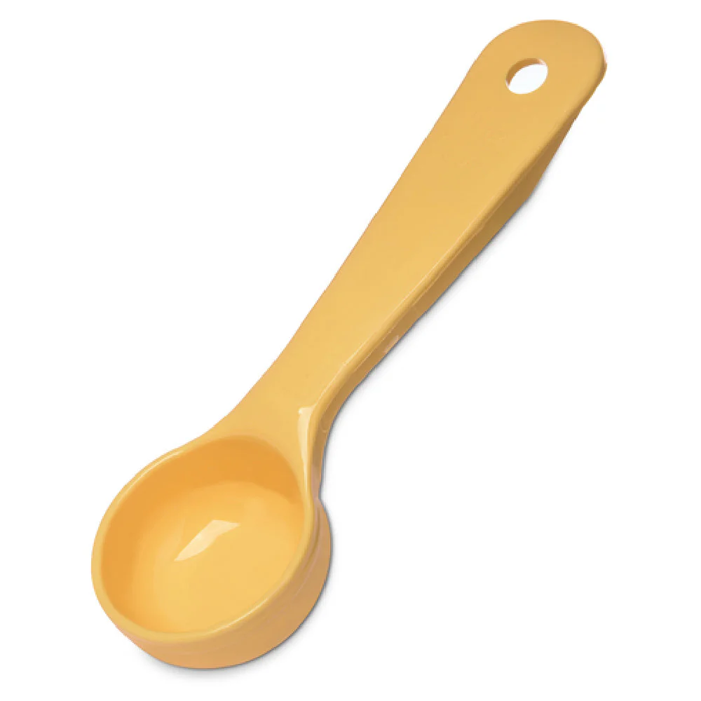 Carlisle 492104 1 Oz Portion Spoon Solid Short Handle Yellow Plastic