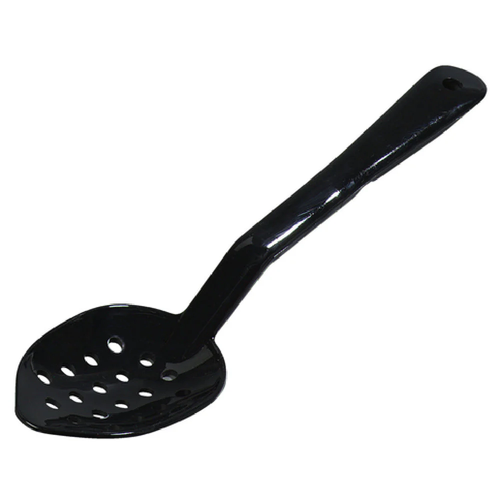 Carlisle 441103 11 Inch Perforated Serving Spoon Plastic Black Notched