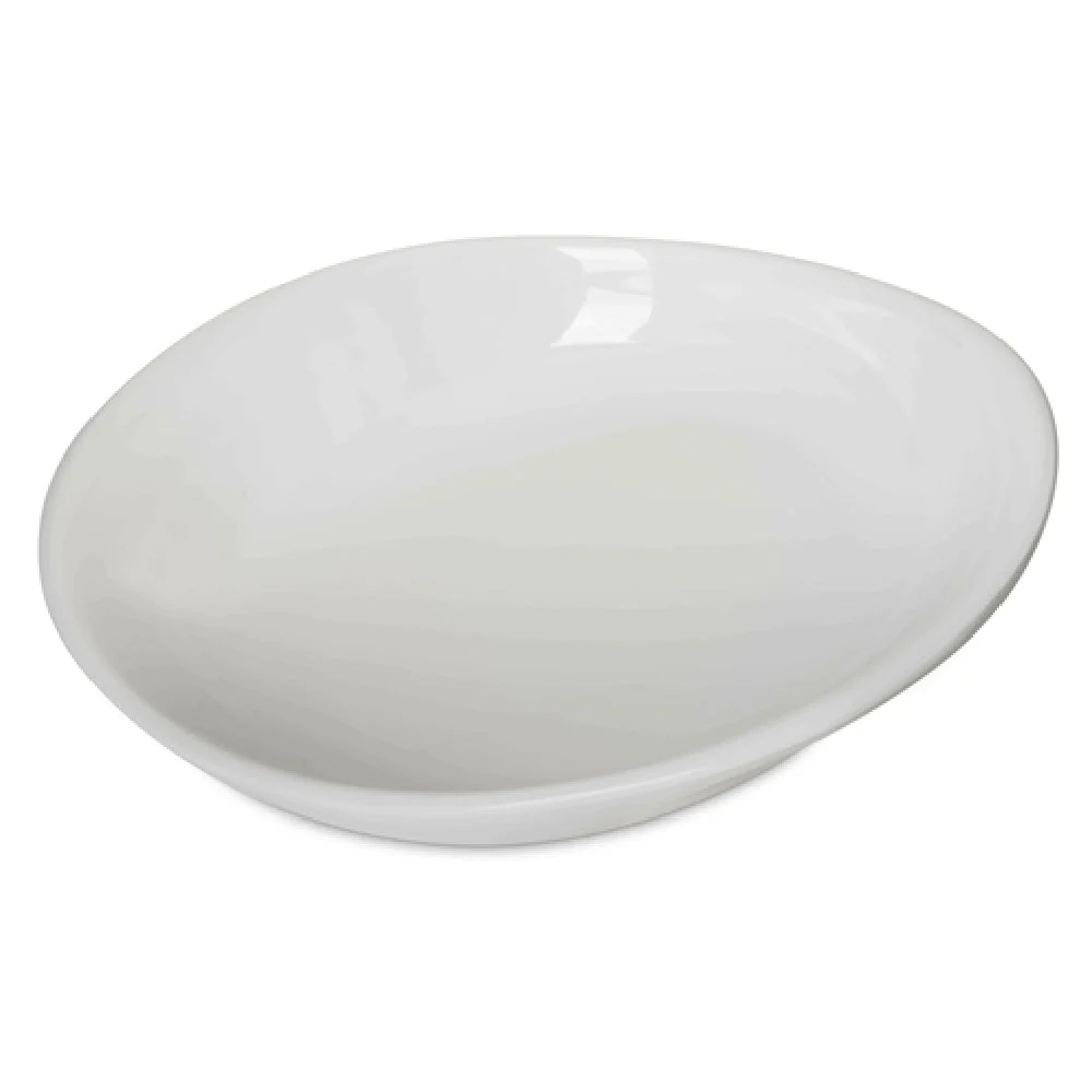 Carlisle 5300580 11-1/2 Inch Oblong Pasta Plate Dishwasher Safe Break Resistant Melamine Grays