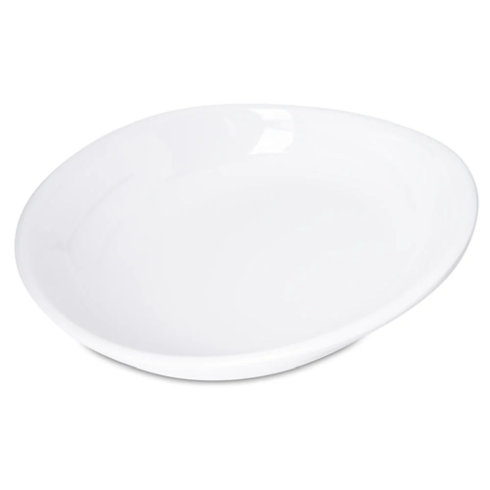 Carlisle 5300502 11-1/2 Inch Oblong Plate Dishwasher Safe Melamine White