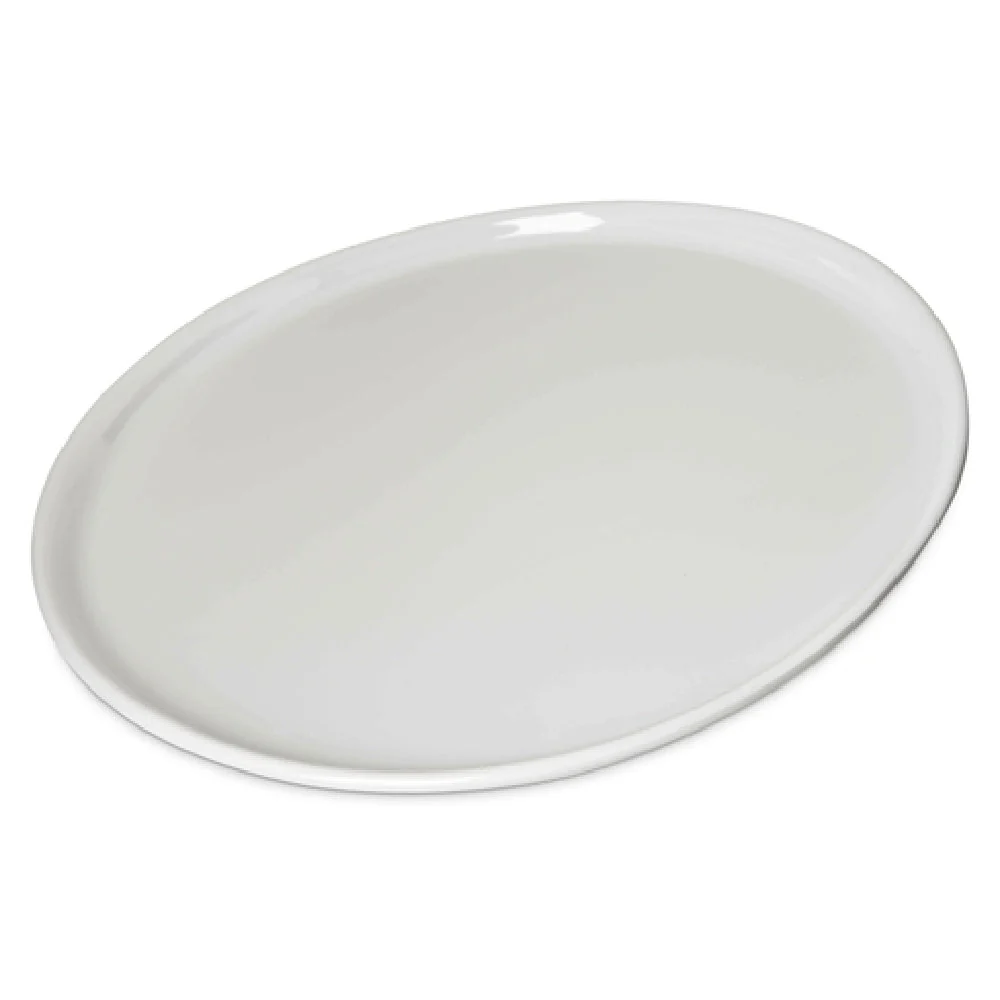 Carlisle 5300180 9 Inch Round Salad Plate Narrow Rim Dishwasher Safe Melamine Greige