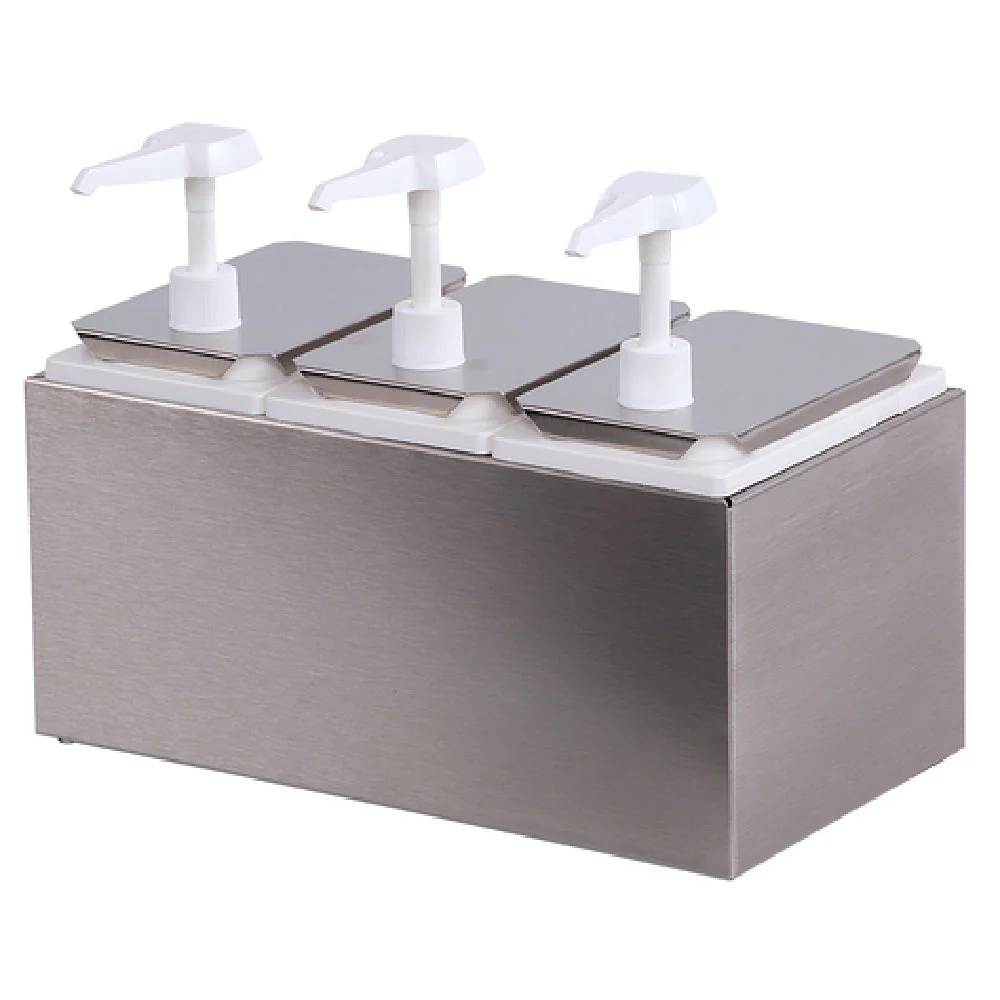 Carlisle 38503 14-7/16 Inch Width Countertop Condiment Dispenser Pump Stainless Steel