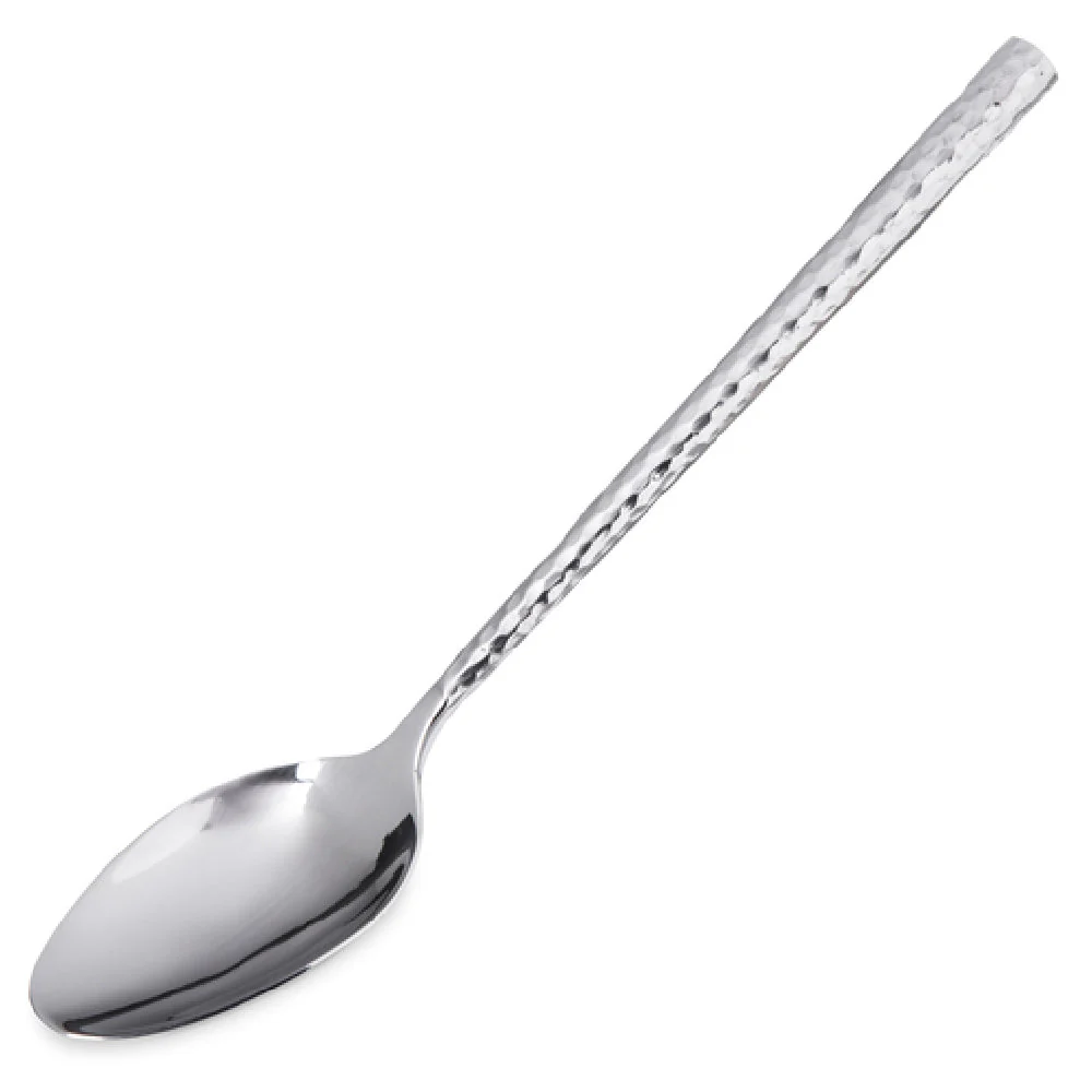Carlisle 60206 9-1/2 Inch Serving Spoon Solid Stainless Steel Hammered Finish