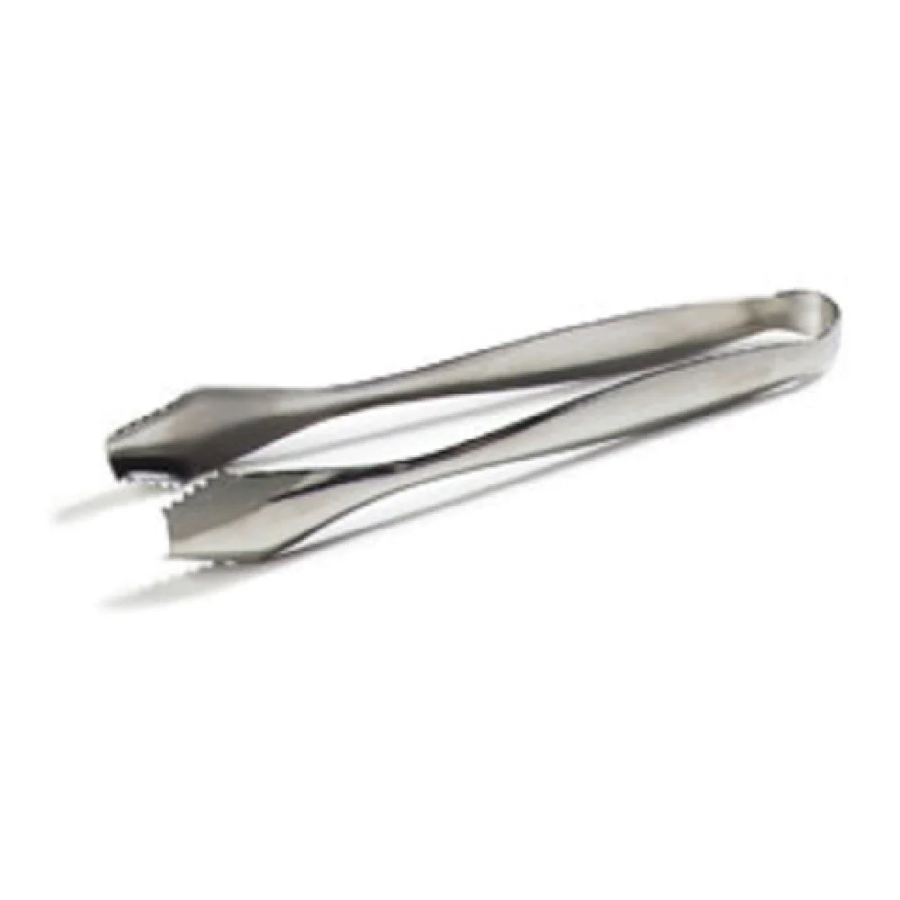 Carlisle 607691 7 Inch Ice Tongs One-piece Dishwasher Safe Stainless Steel Mirror Polish
