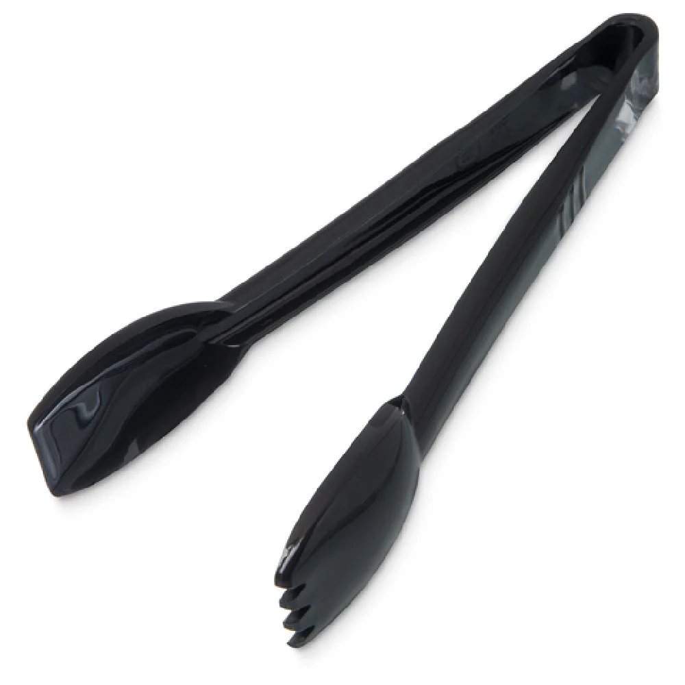 Carlisle 460903 9 Inch Salad Tongs Plastic Black NSF Made in USA with Dishwasher Safe