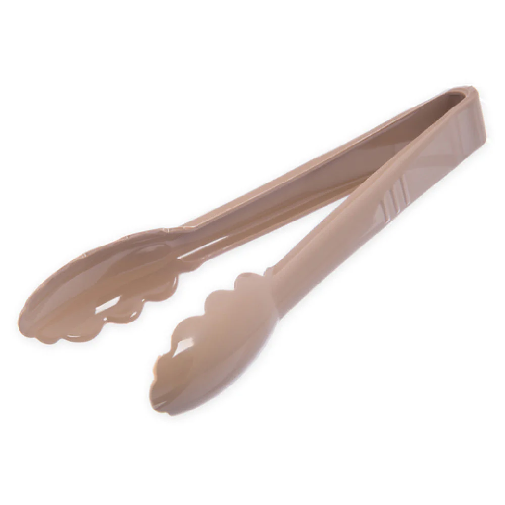 Carlisle 470906 9 Inch Carly Utility Tongs One-piece Plastic Beige NSF