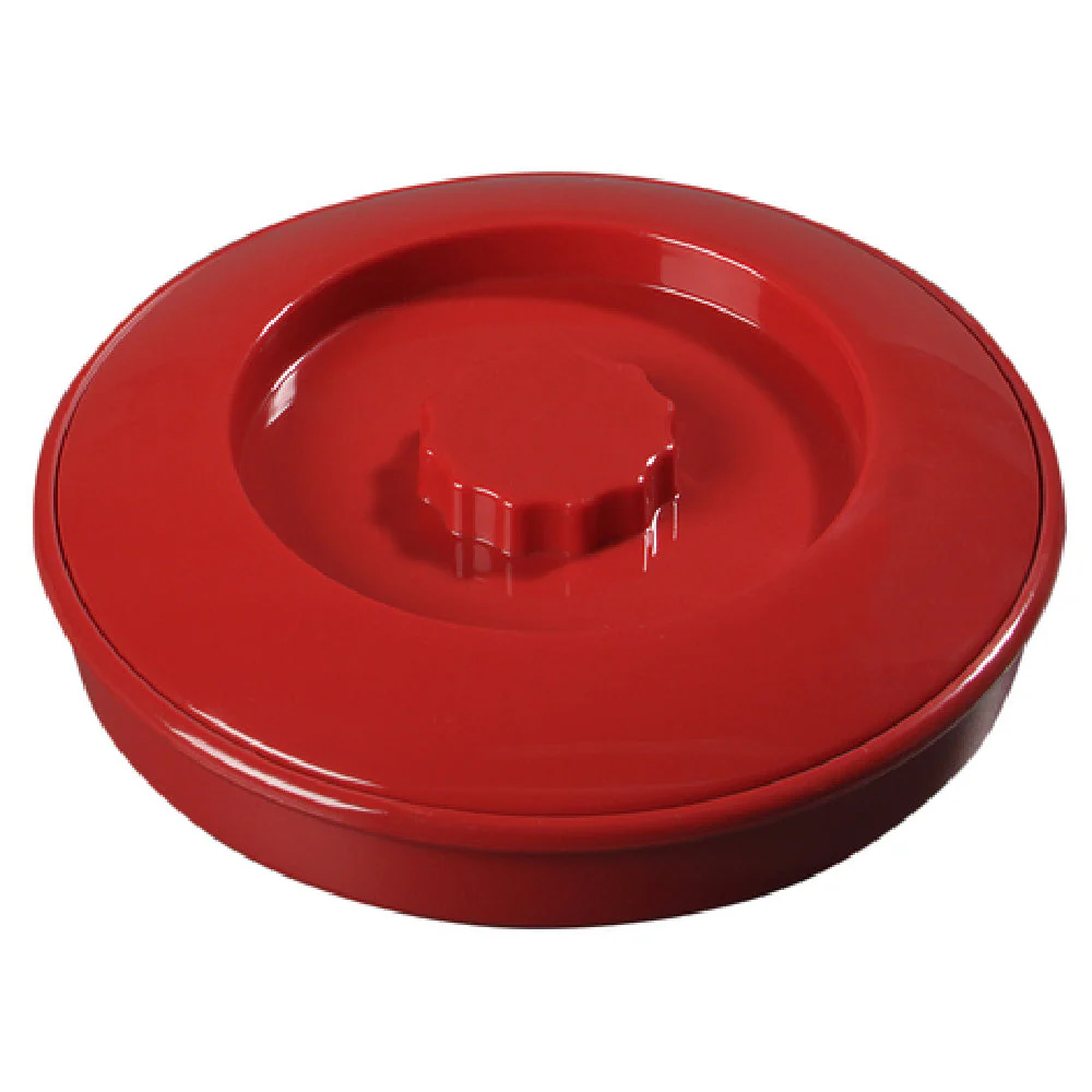 Carlisle 047505 Diameter 7-1/2 Inch Tortilla Server with Lid Red Polypropylene