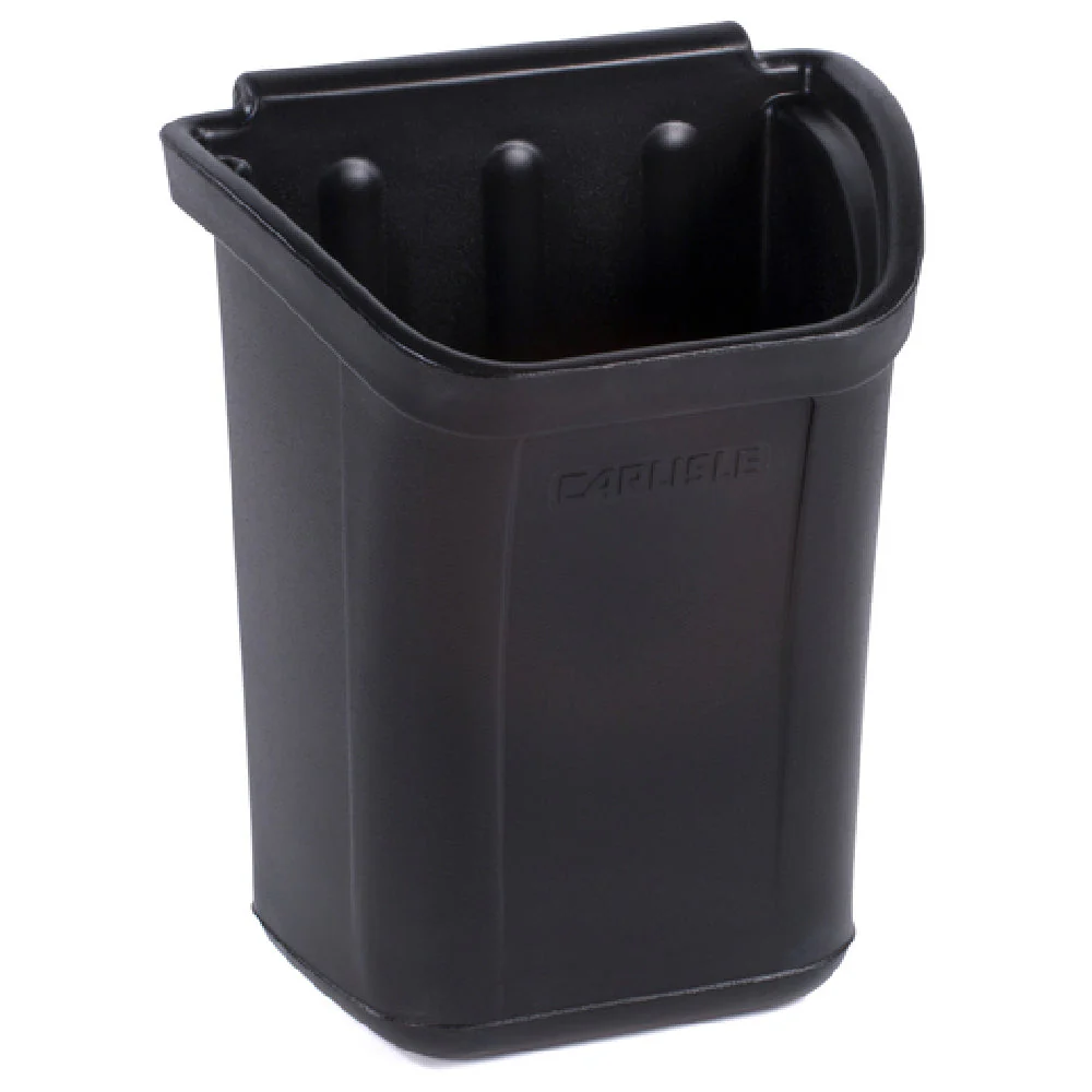 Carlisle CC11TH03 12-1/4 Inch Trash Bin 7 Gallon Polyethylene Black