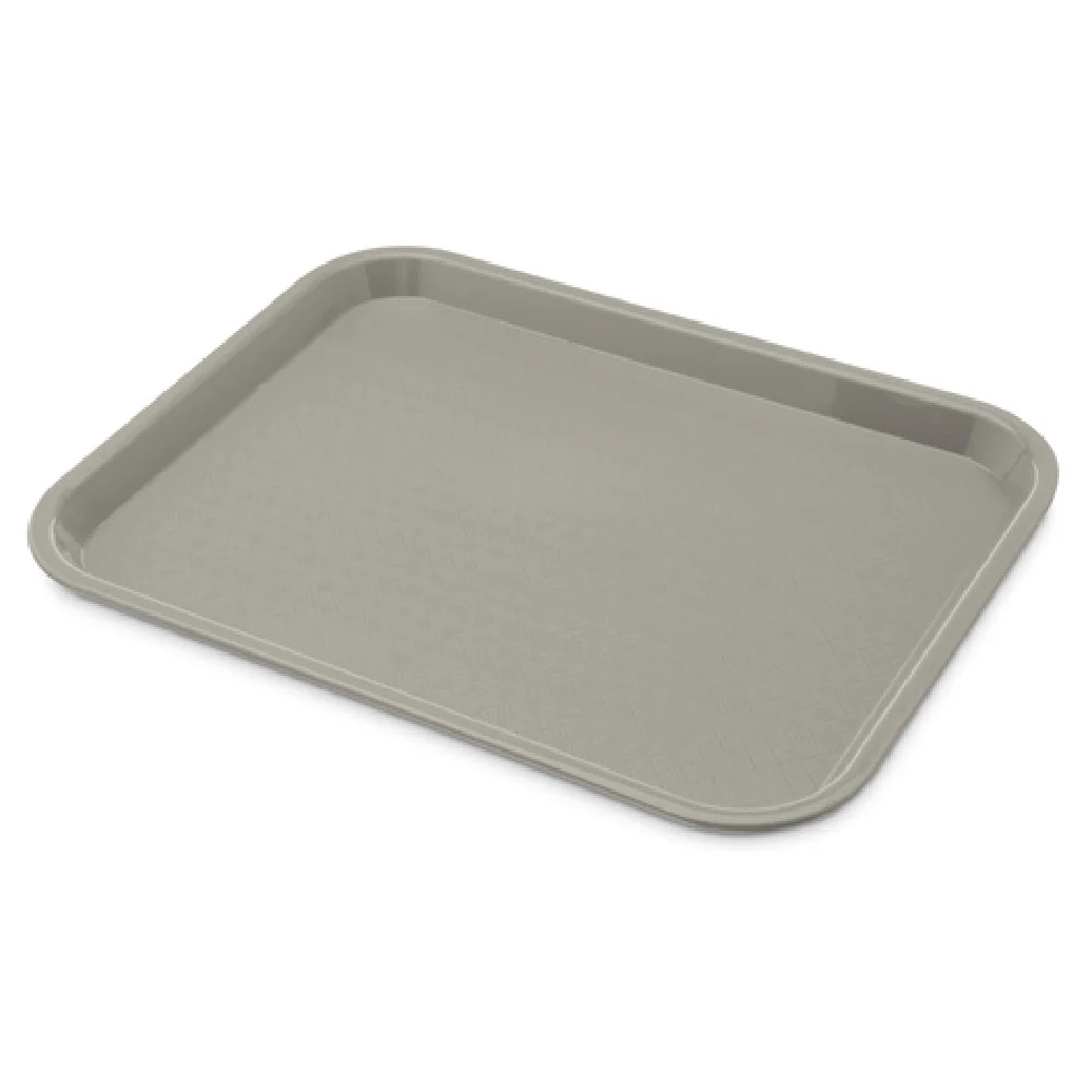 Carlisle CT101423 10 Inch Cafeteria Tray with Drying Lugs Polypropylene Gray
