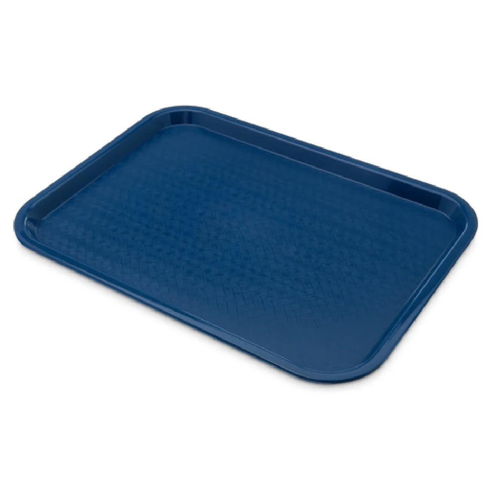 Carlisle CT121614 12 Inch Blue Cafeteria Tray Rectangular Polypropylene with Lug