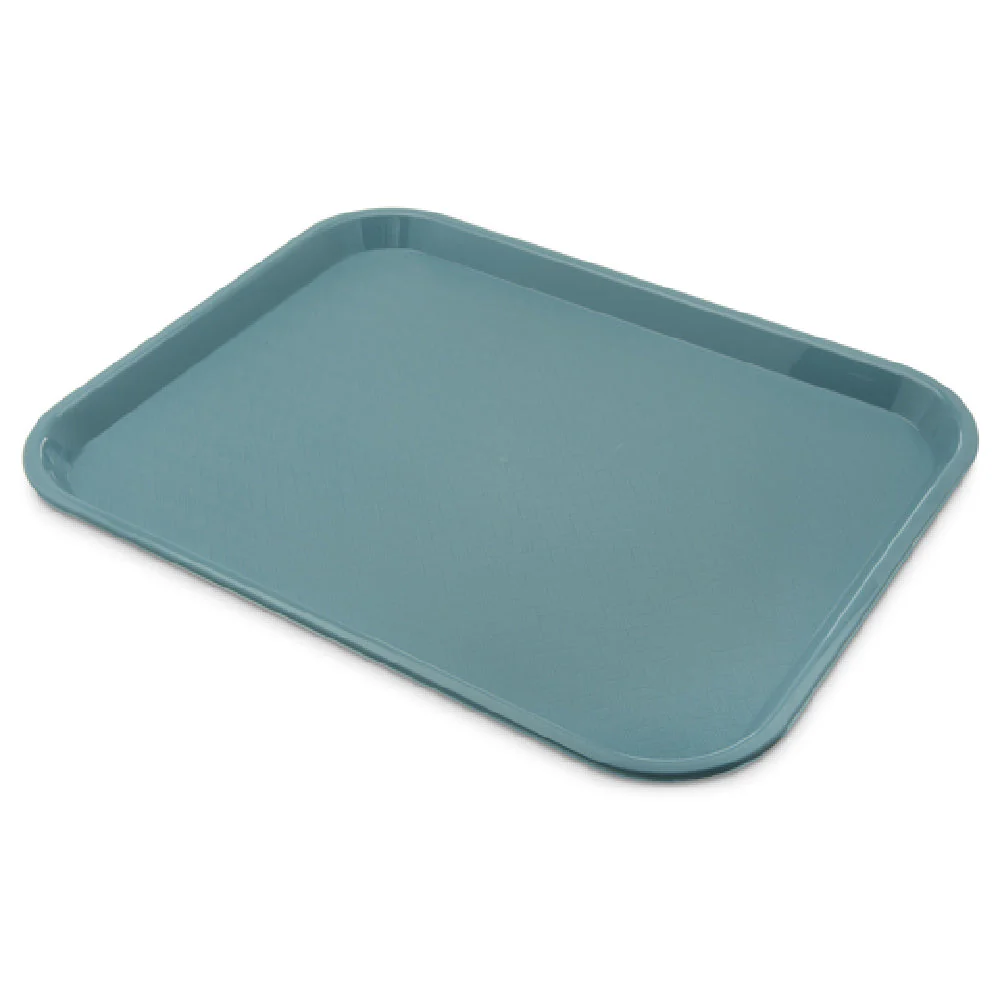 Carlisle CT141859 14 Inch Cafeteria Tray Rectangular with Drying and Stacking Lugs Polypropylene Slate Blue