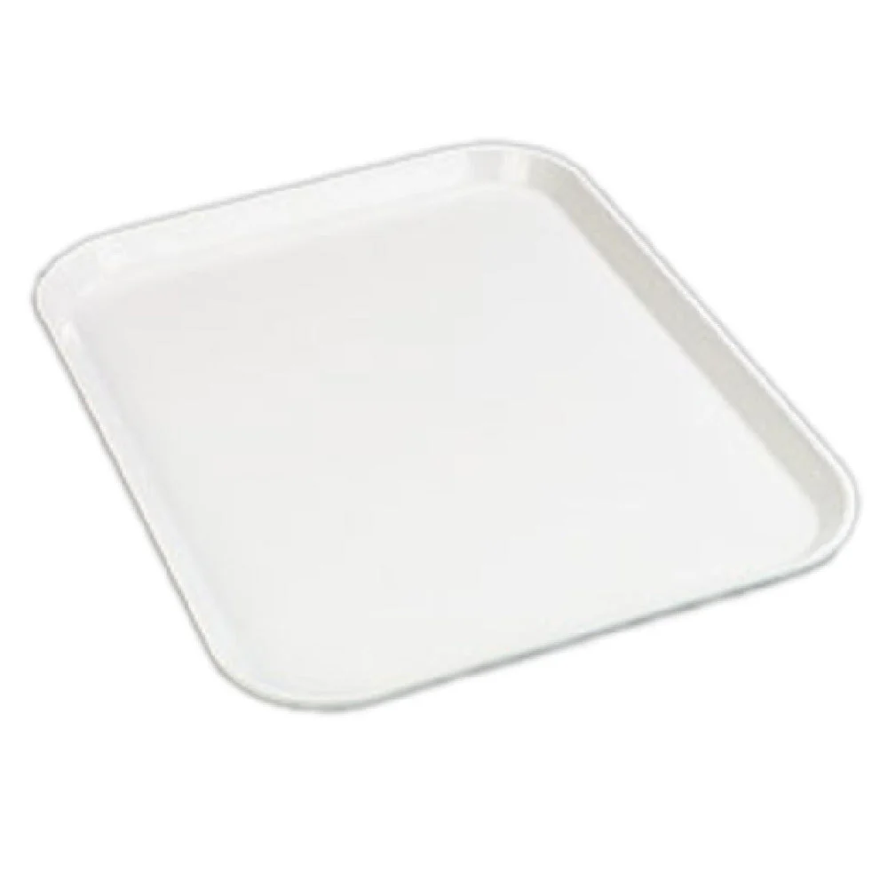 Carlisle 1410FG001 13 Inch Cafeteria Tray Break-resistant Fiberglass Bone White