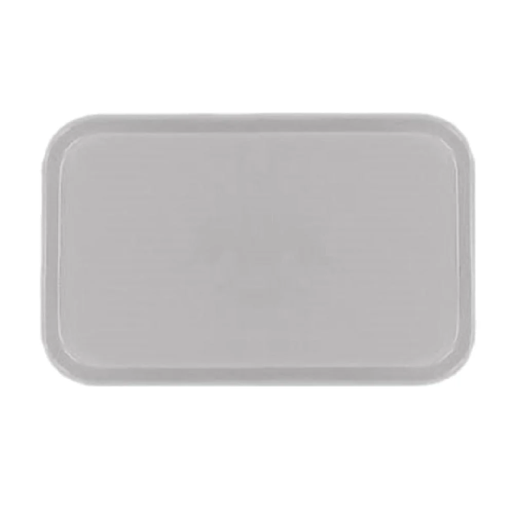 Carlisle 1814FG068 18 Inch Fiberglass Cafeteria Tray with Break Resistant Design Gray