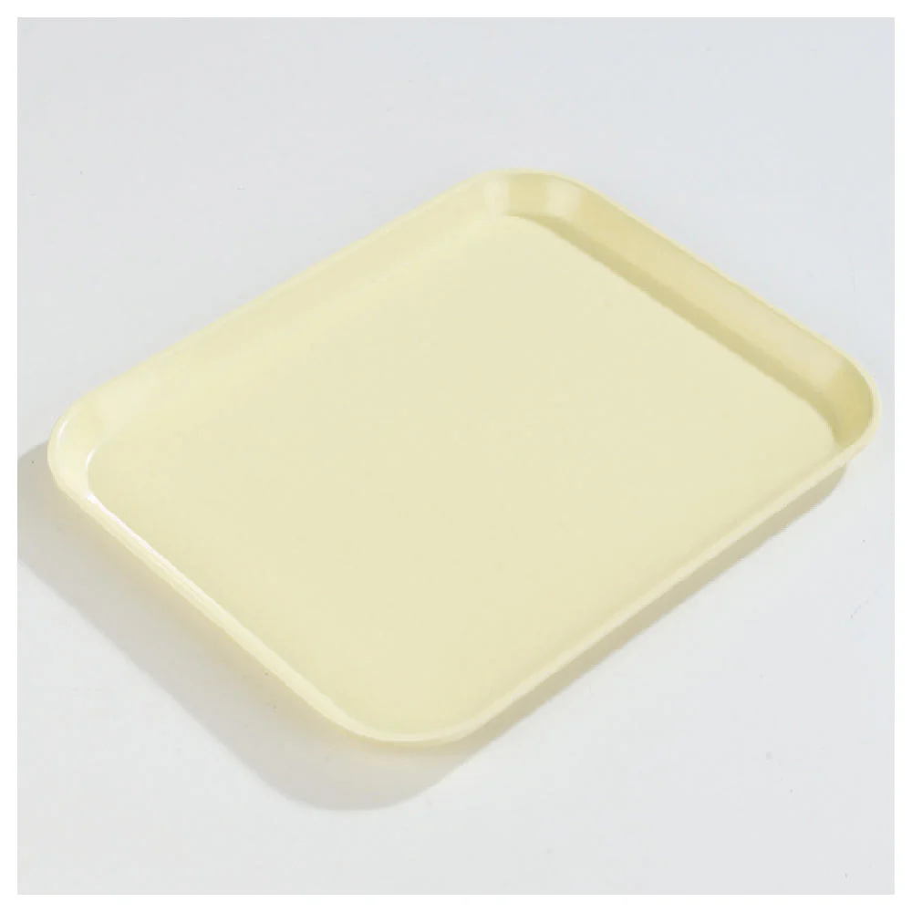 Carlisle 2216FGQ024 22-1/8 Inch Fiberglass Cafeteria Tray Break Resistant Yellow